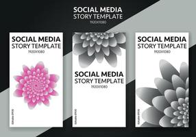 historia modelo para social medios de comunicación - editable historia cubrir diseño para negocio vector