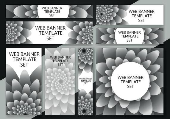 Business banner design web template Set, Horizontal header web banner. Cover header background for website design, Social Media Cover ads banner, flyer, invitation card