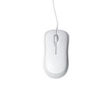 Image of a white mouse computer, screen pointer photo