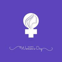 internacional De las mujeres día 8 marzo social medios de comunicación enviar vector