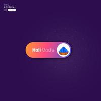 Happy holi the festival of colors social media post vector