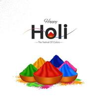 Happy holi the festival of colors social media post vector