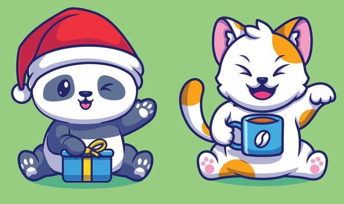 Cute Cartoon Animals Vector Vector Art & Graphics Cute Cartoon Animals Vector Vector Art & Graphics