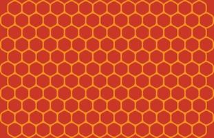 Yellow Honeycomb Background vector