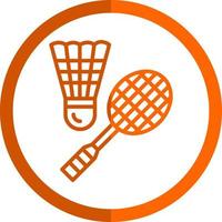 Badminton Vector Icon Design