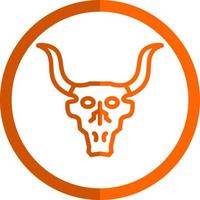 Bull Skull Vector Icon Design
