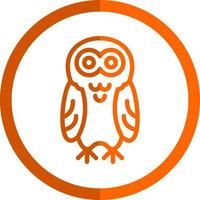 Snowy Owl Vector Icon Design