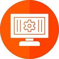 Monitoring Vector Icon Design