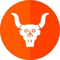 diseño de icono de vector de cráneo de toro