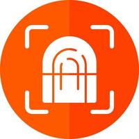Fingerprint Scan Vector Icon Design