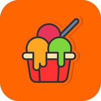 diseño de icono de vector de helado