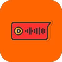 Voice Message Vector Icon Design