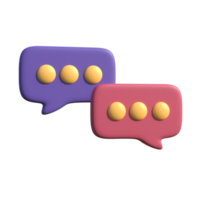 buble chat on transparent background png