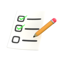 checklist Aan transparant achtergrond png
