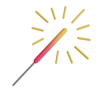 Feuerwerk Rakete auf transparent Hintergrund png