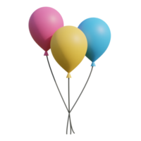 decoration balloon on transparent background png