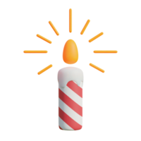 Party Candle on transparent background png
