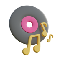 Vinyl Disc on transparent background png