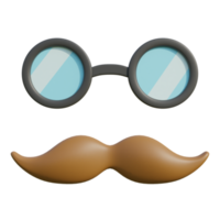 moustache et des lunettes png