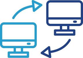 Data Transferred Vector Icon Design