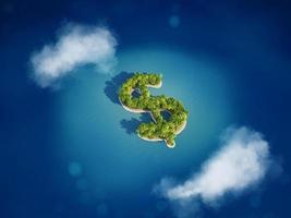 3D rendering of Money island photo