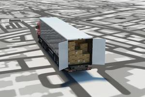 GPS tracking and shipment. 3D Rendering photo