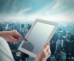 System of network with tablet photo