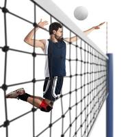 vóleibol jugador golpes el pelota foto