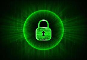 Modern Cybersecurity Technology Background with padlock vector