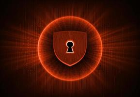 Modern Cybersecurity Technology Background with lock vector