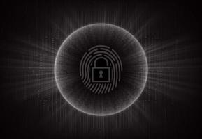 Modern Cybersecurity Technology Background with padlock vector