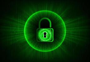 Modern Cybersecurity Technology Background with padlock vector