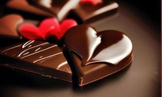 heart shaped chocolates photo