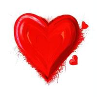 rojo corazón formas para san valentin día foto