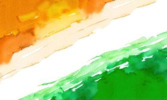 acuarela pintar de India bandera foto