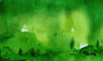 green watercolor background photo