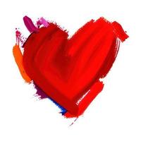 heart made of paint photo