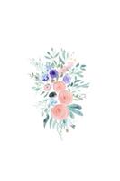 abstract watercolor floral background photo