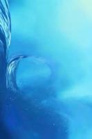 blue wavy abstract background photo