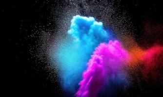 color powder explosion photo