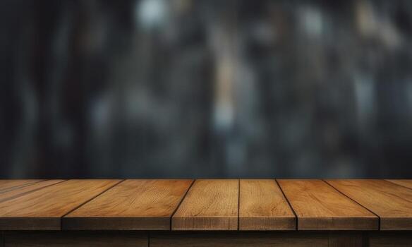empty room with wooden floor dark background photo