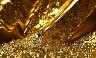 gold liquid flow background photo