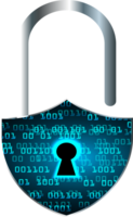 Modern Technology Padlock Crop-out png