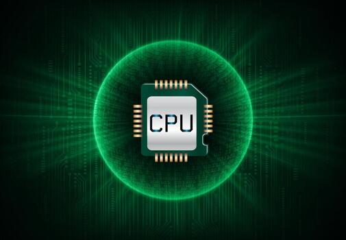 Modern Cybersecurity Technology Background with computer ship vector