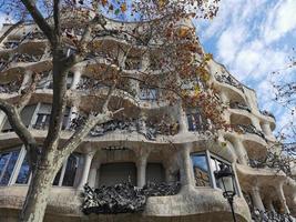 Casa Mila, Barcelona, Spain, winter view photo