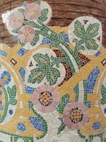 Part of a tiled mosaic photo