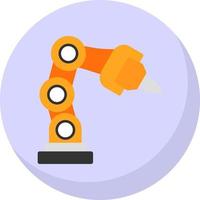 Robotic Arm Vector Icon Design