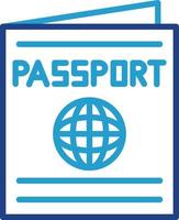 diseño de icono de vector de pasaporte