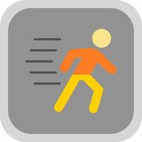 Running Person Vector Icon Design