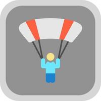 Sky Diver Vector Icon Design